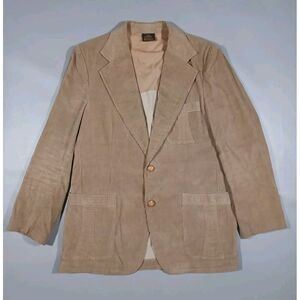 Sears‎ Blazer Mens 42 R Brown Corduroy Contemporary Sportswear Vintage